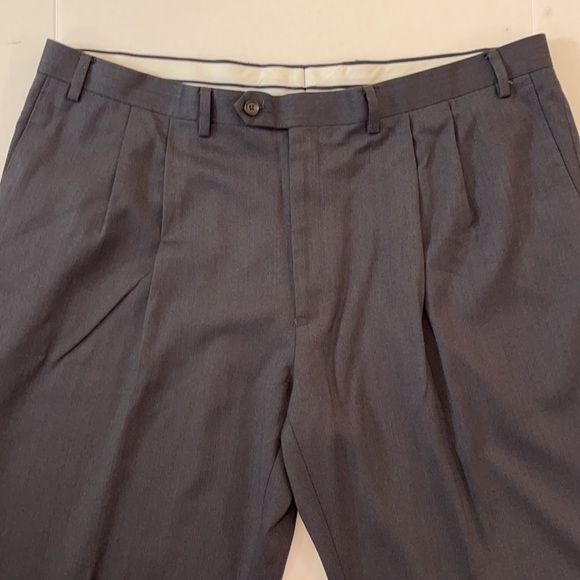 Ralph Ralph Lauren Dark Gray Pleat Front Dress Pants 42 x 32 - Picture 4 of 9